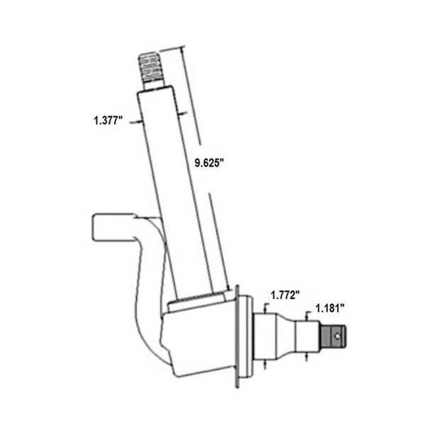 Aftermarket Left Hand Keyed Spindle RE208804 - main